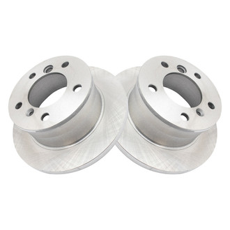 TRQ® - Plain Solid Rear Disc Brake Rotors