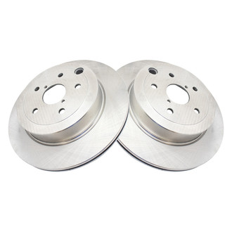 TRQ® - Plain Vented Rear Disc Brake Rotors