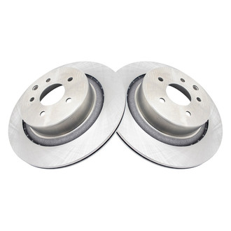 TRQ® - Plain Vented Rear Disc Brake Rotors