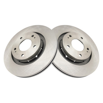 TRQ® - Plain Vented Front Disc Brake Rotors