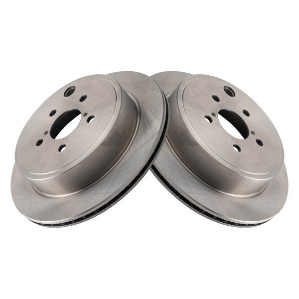 TRQ® - Plain Rear Disc Brake Rotors