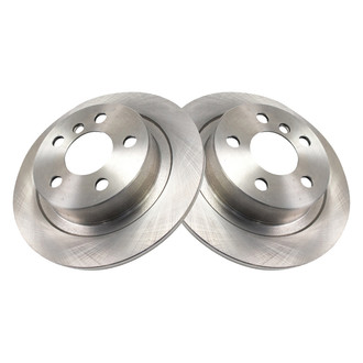 TRQ® - Plain Solid Rear Disc Brake Rotors