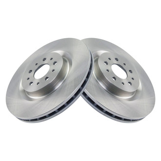 TRQ® - Plain Vented Front Disc Brake Rotors