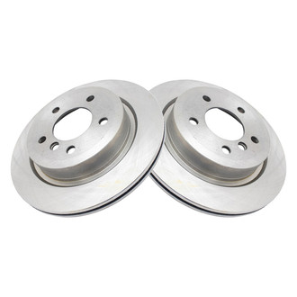 TRQ® - Plain Vented Rear Disc Brake Rotors