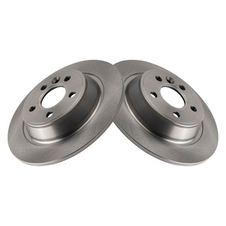 TRQ® - Plain Rear Disc Brake Rotors