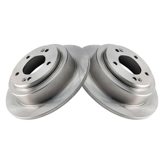 TRQ® - Plain Solid Rear Disc Brake Rotors