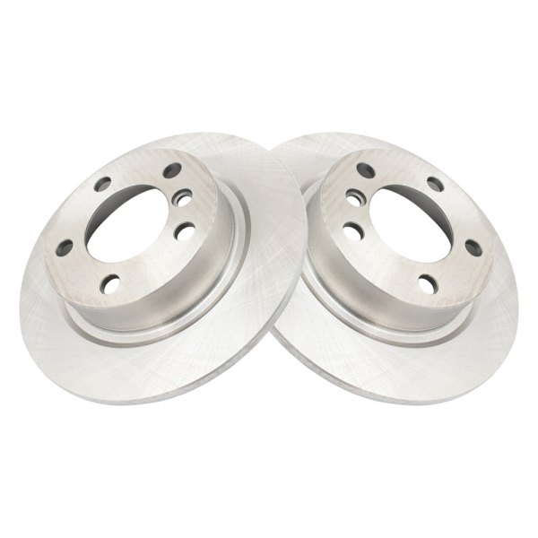 TRQ® - Plain Rear Disc Brake Rotors