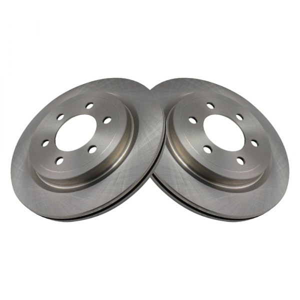 TRQ® - Plain Rear Disc Brake Rotors