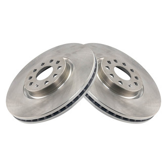 TRQ® - Plain Vented Front Disc Brake Rotors