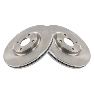TRQ® - Plain Vented Front Disc Brake Rotors