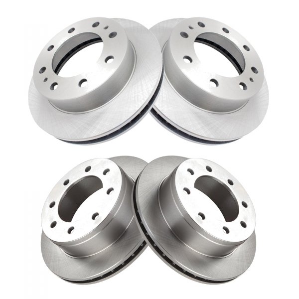 TRQ® - 4-Piece Front and Rear Disc Brake Rotors