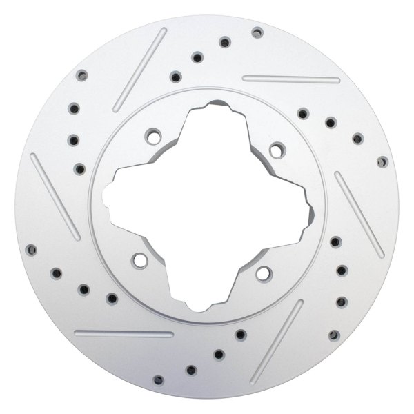 TRQ® - Performance Cross Drilled and Slotted Front Disc Brake Rotors