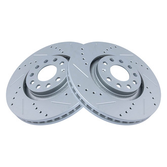 TRQ® - Performance Cross Drilled and Slotted Disc Brake Rotors