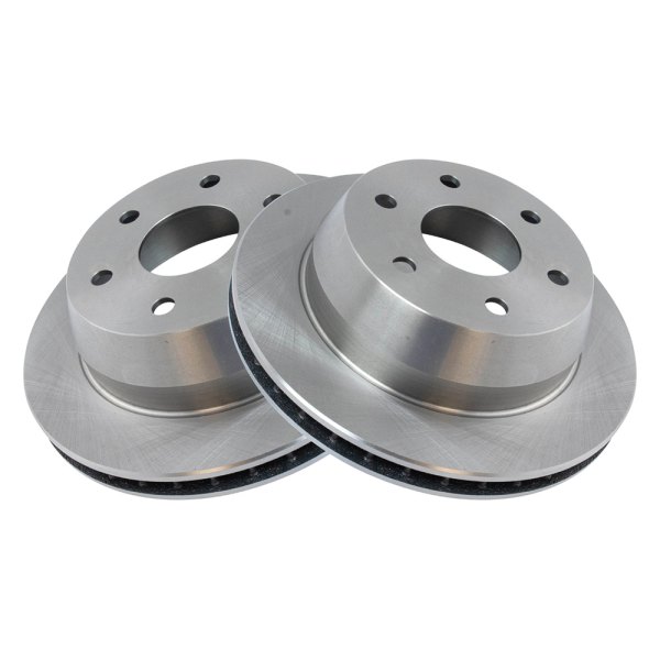 TRQ® - Plain Rear Disc Brake Rotors