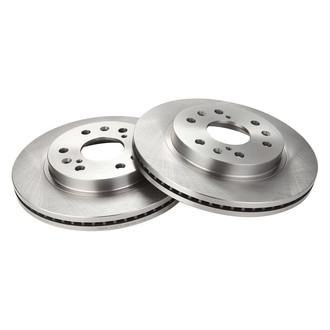 TRQ® - Plain Vented Front Disc Brake Rotors