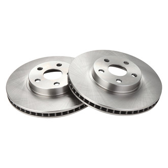 TRQ® - Plain Vented Front Disc Brake Rotors