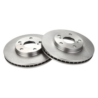 TRQ® - Plain Vented Front Disc Brake Rotors
