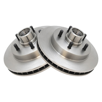 TRQ® - Plain Vented Front Disc Brake Rotors