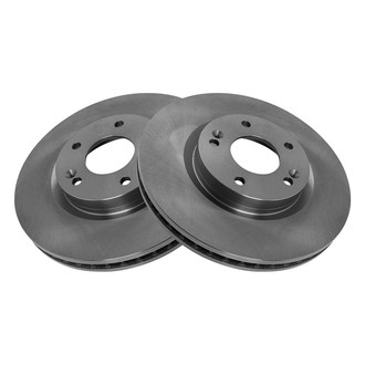TRQ® - Plain Vented Front Disc Brake Rotors