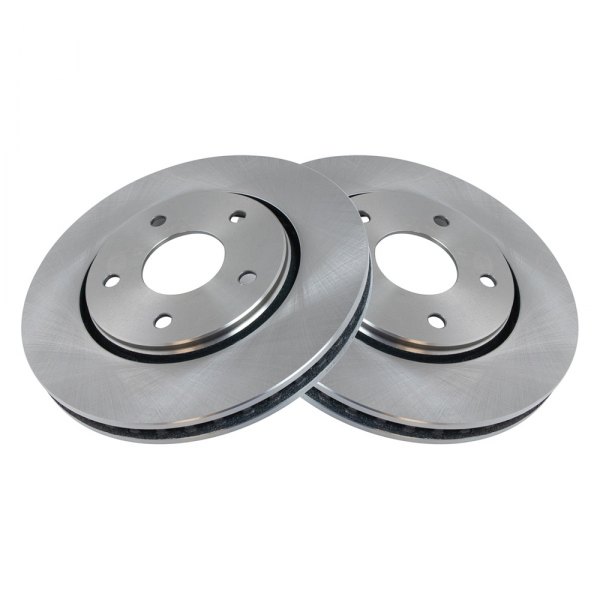 TRQ® - Plain Front Disc Brake Rotors