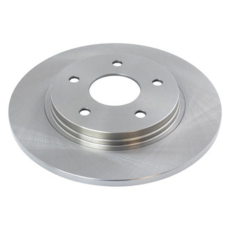 TRQ® - Plain Solid Rear Disc Brake Rotors