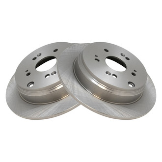 TRQ® - Plain Solid Rear Disc Brake Rotors