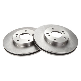 TRQ® - Plain Vented Front Disc Brake Rotors