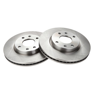 TRQ® - Plain Vented Front Disc Brake Rotors