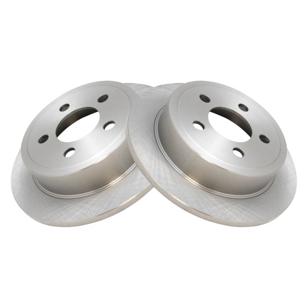 TRQ® - Plain Rear Disc Brake Rotors