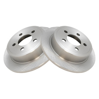 TRQ® - Plain Solid Rear Disc Brake Rotors