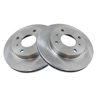 TRQ® - Plain Vented Front Disc Brake Rotors