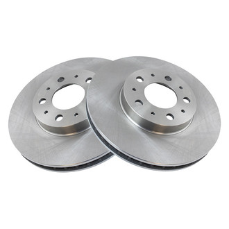 TRQ® - Plain Vented Front Disc Brake Rotors