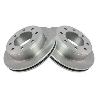 TRQ® - Plain Vented Rear Disc Brake Rotors