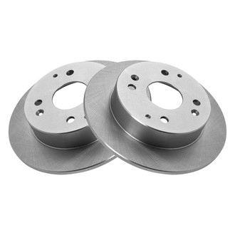 TRQ® - Plain Solid Rear Disc Brake Rotors