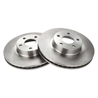 TRQ® - Plain Vented Front Disc Brake Rotors