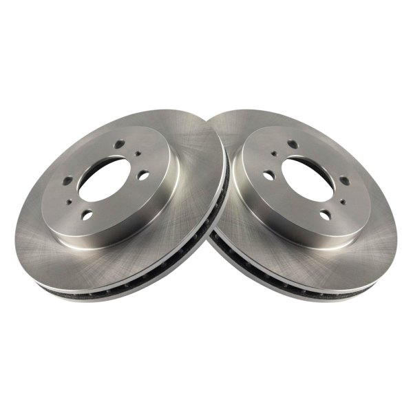 TRQ® - Plain Front Disc Brake Rotors