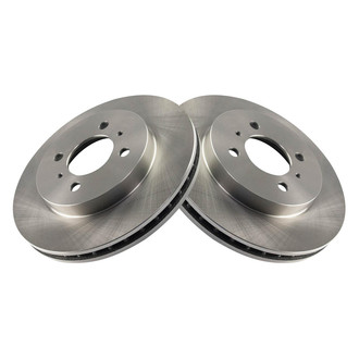 TRQ® - Plain Vented Front Disc Brake Rotors