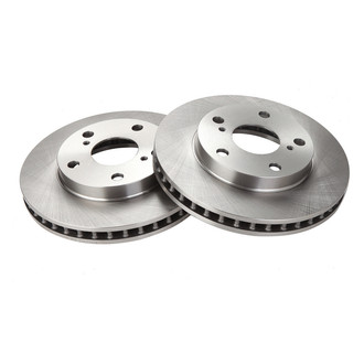 TRQ® - Plain Vented Front Disc Brake Rotors