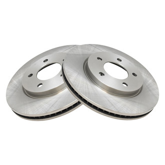 TRQ® - Plain Vented Front Disc Brake Rotors
