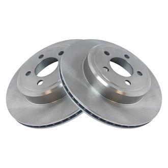 TRQ® - Plain Vented Rear Disc Brake Rotors