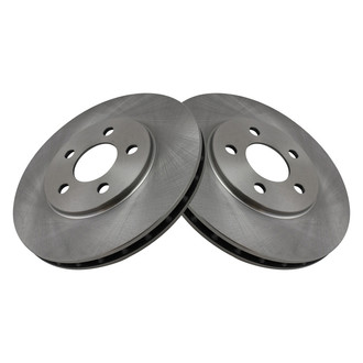 TRQ® - Plain Vented Front Disc Brake Rotors