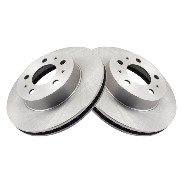 TRQ® - Plain Front Disc Brake Rotors