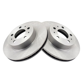 TRQ® - Plain Vented Front Disc Brake Rotors