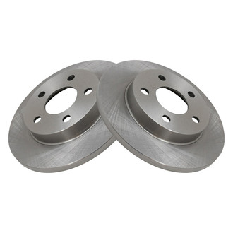 TRQ® - Plain Vented Rear Disc Brake Rotors