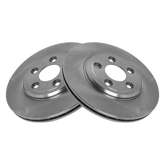 TRQ® - Plain Vented Rear Disc Brake Rotors