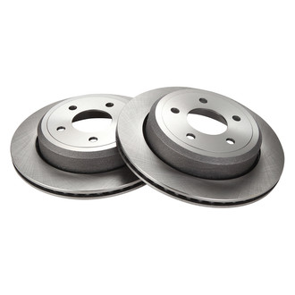 TRQ® - Plain Vented Rear Disc Brake Rotors