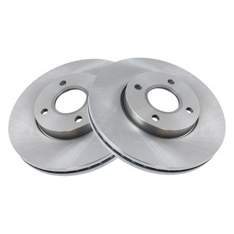 TRQ® - Plain Vented Front Disc Brake Rotors