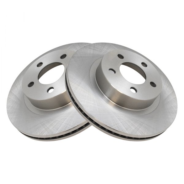 TRQ® - Plain Front Disc Brake Rotors