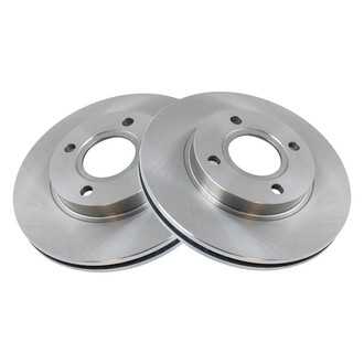TRQ® - Plain Vented Front Disc Brake Rotors