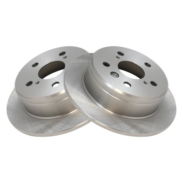 TRQ® - Plain Rear Disc Brake Rotors